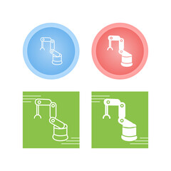 Industrial Robot Vector Icon