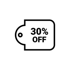 30 Percent sale badge template