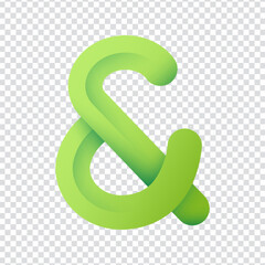 Ampersand icon vector design in eps 10