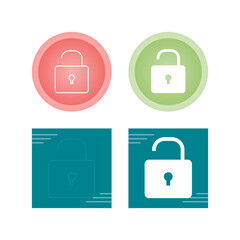 Open Lock Vector Icon