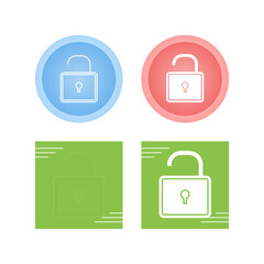 Open Lock Vector Icon Vector Icon