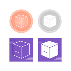 Cube Vector Icon