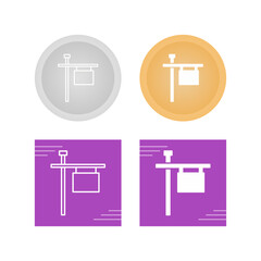 Obraz premium Post Sign Vector Icon