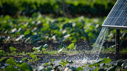 A solarpowered irrigation system provides a sustainable and lowcost solution for farmers in rural areas.