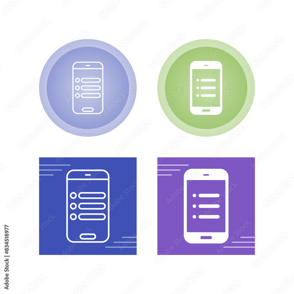 Sticker option vector icon