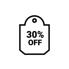 30 Percent sale badge template