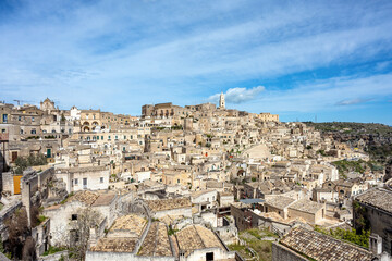 Obraz premium The beautiful old town of Matera in southern Italy