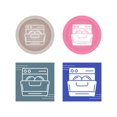 Dishwasher Vector Icon