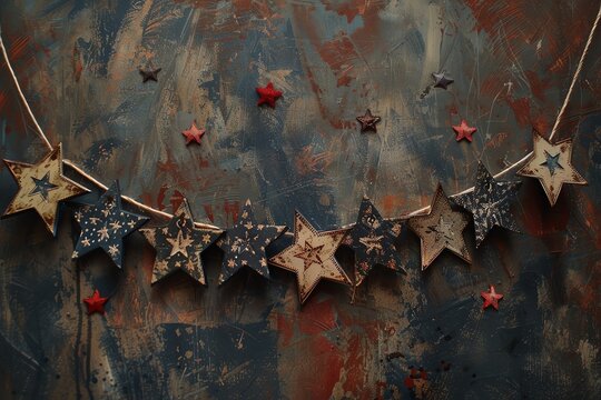 A 3D patriotic banner, with room for a personalized note,