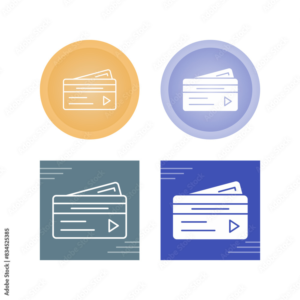 Wall mural Credit Card Vector Icon