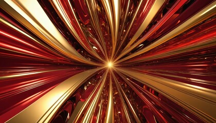 Obraz premium Shiny abstract red gold explosion