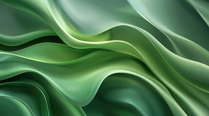 Abstract design with multi-colored lines,Abstract smooth wavy background in green.Concept of modern graphic design, minimalism, fluid shapes, dynamic motion, softness, and elegant backdropAbstract des
