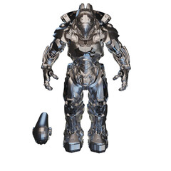 3d rendering robot cyberpunk