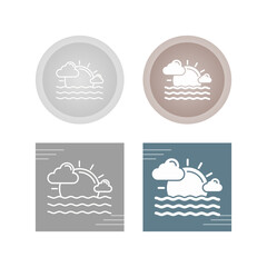 Sunset Vector Icon