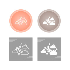 Starry Night Vector Icon