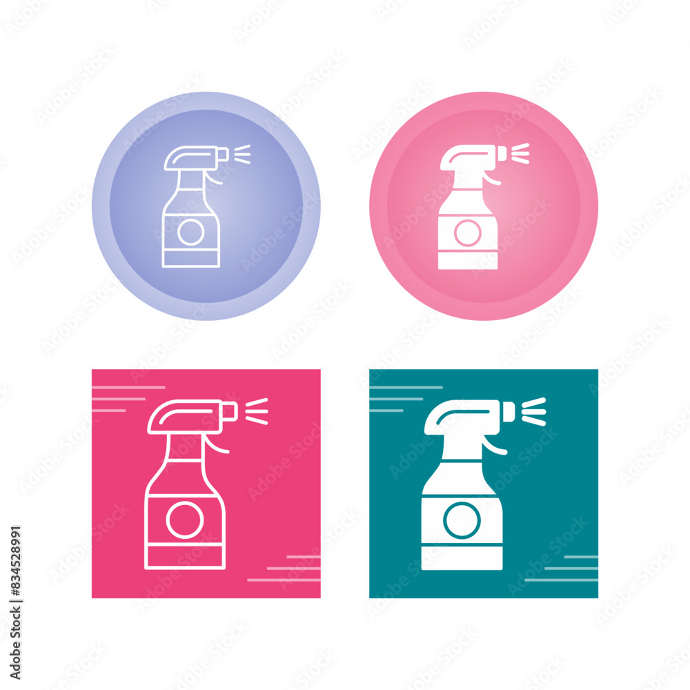 Canvas Prints cleaning spray vector icon