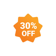 30 Percent sale badge template