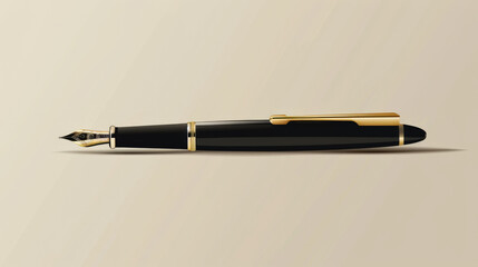 Elegance and Inspiration: Fountain Pen Symbolizing Creativity and Expression
