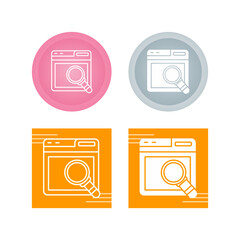 Web Search Vector Icon