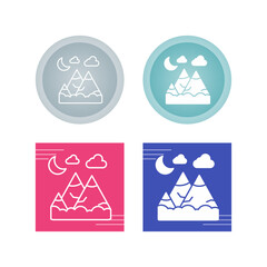 Mountains Vector Icon