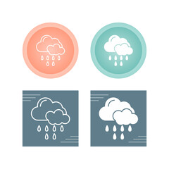 Obraz premium Rain Vector Icon