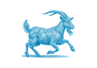 goat vector, transparent background.