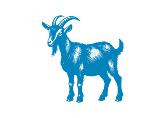 goat vector, transparent background.
