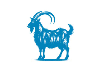 goat vector, transparent background.