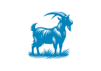 goat vector, transparent background.