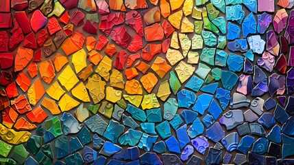 Colors in Mosaic Artwork