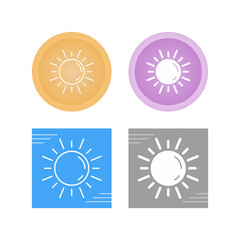 Sun Vector Icon
