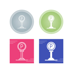 Parking Sign Vector Icon