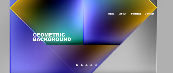 Gradient triangle geometric minimal wallpaper