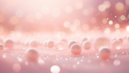 ピンク色の泡がある背景画像