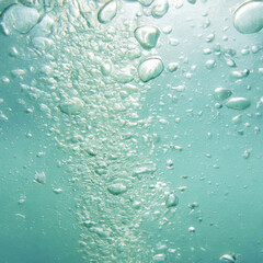 水のバブルをモチーフにしたグラフィック素材、広告素材、