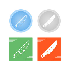 Naklejka premium Knife Vector Icon
