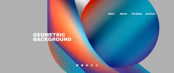 Colorful flowing shapes, wave lines with neon gradients. Vector Illustration For Wallpaper, Banner, Background, Card, Book Illustration, landing page