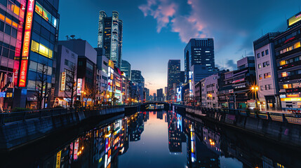 Fototapeta premium City night view