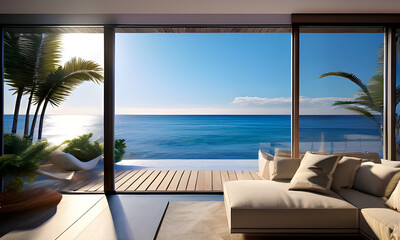 lounge chairs on the beach