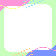 アートウェーブな抽象スクエア壁紙⭐︎PNG