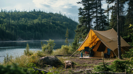 Tranquil Lakeside Camping