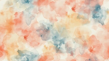 Fototapeta premium Pastel watercolor abstract pattern featuring delicate brush strokes