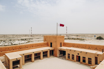 Al Zubara Fort, a historic Qatari military fortress built under the oversight of Sheikh Abdullah bin Jassim Al Thani in 1938