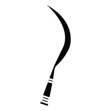 recommend clip art: Garden sickle icon. Cartoon of garden sickle vector icon for web design