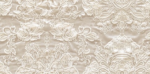 Obraz premium Sophisticated Lace Pattern with Delicate Details and Refined Embellishments