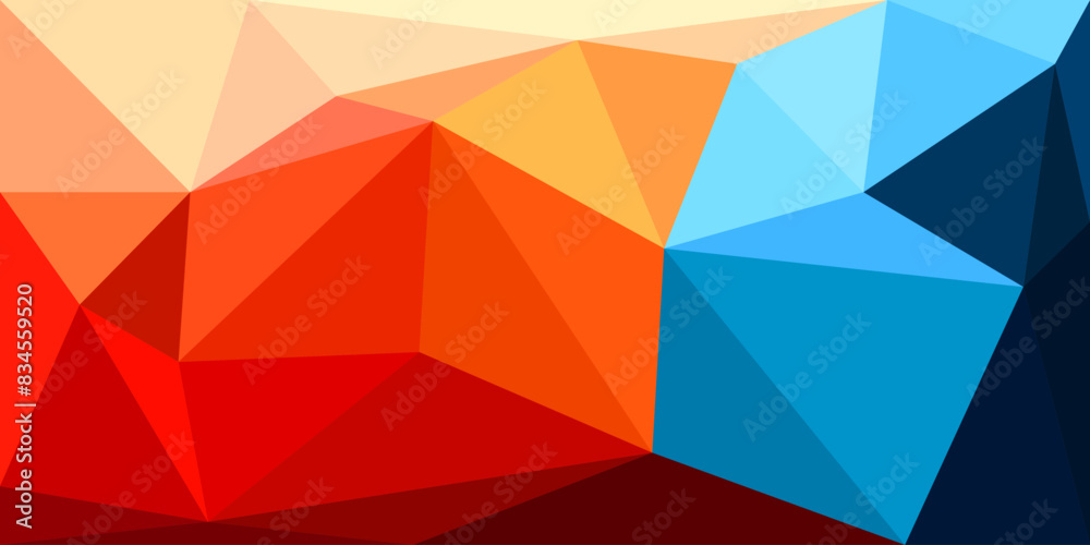 Canvas Prints colorful triangle polygon pattern background. design for wallpaper, cover, banner and other purposes