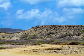 Desert landscape in Curaçao