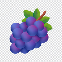 Grapes icon vector design in eps 10