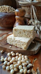 traditional method of making tempeh, a fermented soybean product that is widely used in Indonesian cuisine, and explain its nutritional benefits