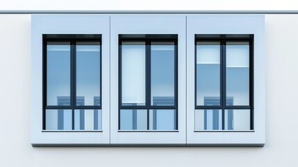 Modern window isolated on a white background